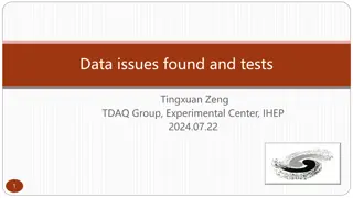 Issues and Tests in Data Analysis at IHEP Experimental Center