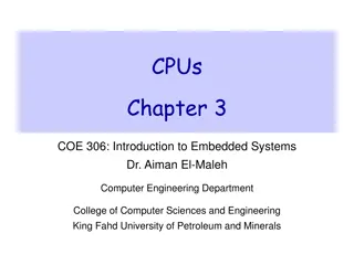 Embedded Systems: Introduction to Input and Output Devices