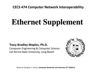 Ethernet and Multiple Access Protocols in Computer Networks