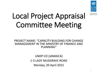 Capacity Building for Change Management in Ministry of Finance & Planning, Jamaica