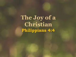 Finding Joy in Christian Faith: Insights from Philippians 4:4