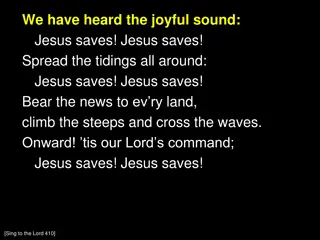 Proclaiming Salvation: Jesus Saves Anthem