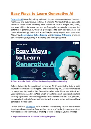 Generative  AI  Training | Generative  AI Online Training