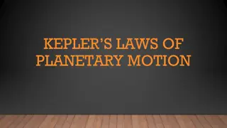 Kepler's Laws of Planetary Motion