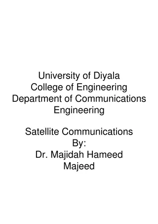 Satellite Communications and Orbits in Engineering