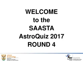 SAASTA AstroQuiz 2017 Round 4: Challenge Your Astronomy Knowledge!