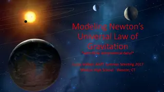 Newton's Universal Law of Gravitation with Real Astronomical Data