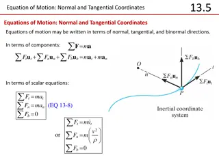 Equations of Motion in Normal and Tangential Coordinates