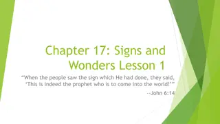 Signs and Wonders: Lessons from Jesus' Miracles