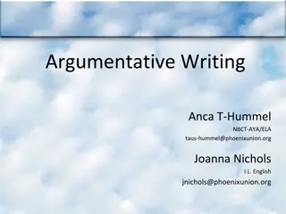 Mastering the Art of Argumentative Writing