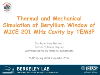 Thermal and Mechanical Simulation of Beryllium Window for MICE 201 MHz Cavity