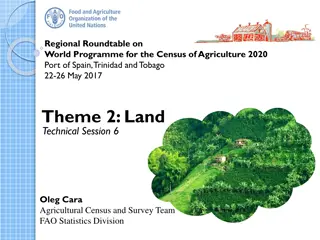 Insights into Land Use and Agricultural Census: Regional Roundtable on World Programme for the Census of Agriculture 2020