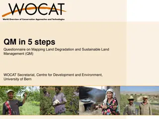 5 Steps Questionnaire on Mapping Land Degradation and Sustainable Land Management