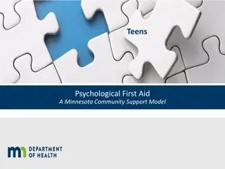 Psychological First Aid and Stress Management for Teens