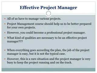 Qualities of an Effective Project Manager