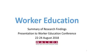 Worker Education Research Findings & Recommendations Presentation