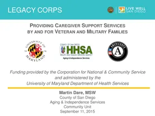 Legacy Corps: Supporting Veteran and Military Families with Caregiver Services