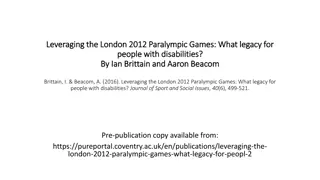 Impact of London 2012 Paralympic Games on People with Disabilities