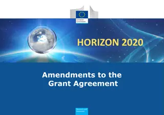 Horizon 2020 Grant Agreement Amendments Process