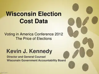 Wisconsin 2012 Election Cost Data Overview