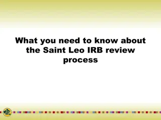 Understanding Saint Leo IRB Process