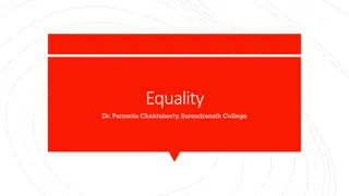 Understanding Equality in Politics and Society