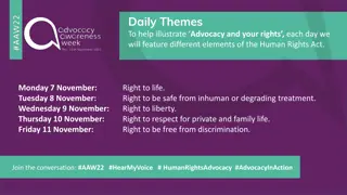 Daily Themes for Human Rights Advocacy Illustration