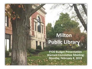 Milton Public Library: Enhancing Community Engagement and Services