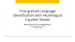 Fine-Grained Language Identification Using Multilingual CapsNet Model