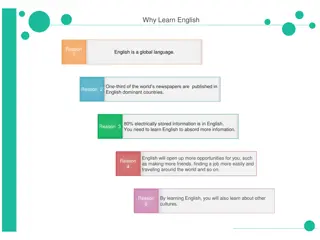 Why Learn English and How to Improve Language Skills