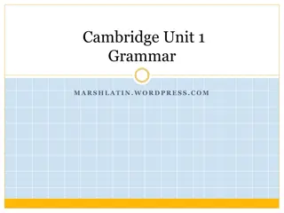 Latin Noun Cases and Declensions