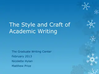 Enhancing Academic Writing: Strategies and Techniques