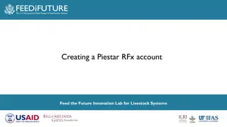 Step-by-Step Guide to Creating a Piestar RFx Account for Livestock Innovation