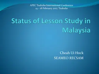 Evolving Implementation of Lesson Study in Malaysia