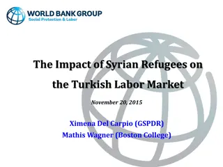 Impact of Syrian Refugees on the Turkish Labor Market