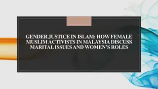 Gender Justice in Islam: Perspectives of Female Muslim Activists in Malaysia