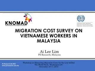 Study on Vietnamese Workers in Malaysia: Migration Cost Survey and Demographics