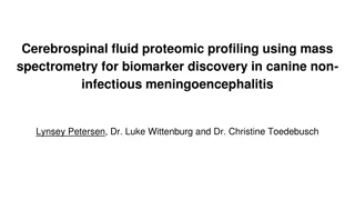 Canine CSF Proteomic Profiling for Non-Infectious Meningoencephalitis Biomarker Discovery