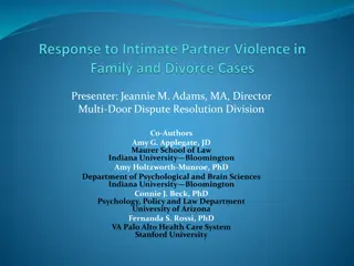 Intimate Partner Violence (IPV) in Mediation