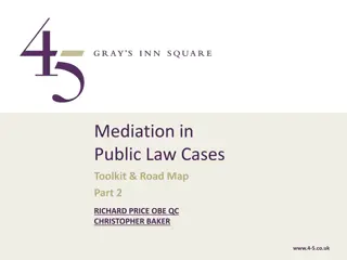 Mediation in Public Law Cases Toolkit & Road Map Part 2