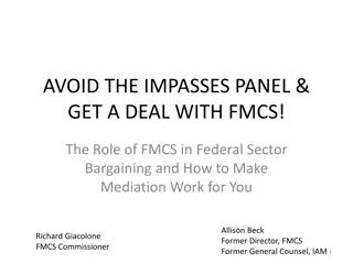 Role of FMCS in Federal Sector Bargaining