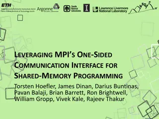 Leveraging MPI's One-Sided Communication Interface for Shared Memory Programming