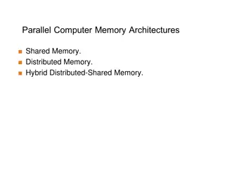 Shared Memory, Distributed Memory, and Hybrid Distributed-Shared Memory