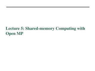 Shared-Memory Computing with Open MP