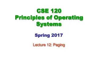 Paging Mechanisms and Optimal Management in Operating Systems