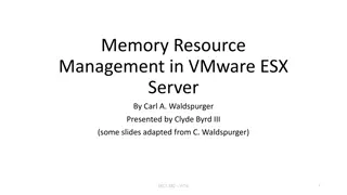 Memory Resource Management in VMware ESX Server Overview