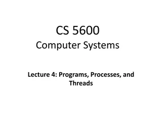 Programs, Processes, and Threads in Computer Systems