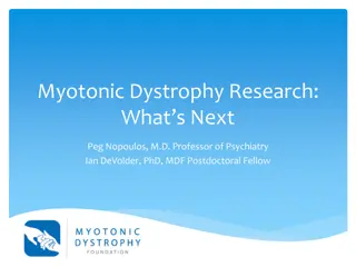 Research Studies in Myotonic Dystrophy