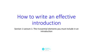 Mastering the Art of Writing Effective Introductions