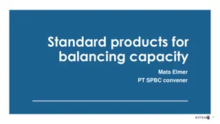 Stakeholders Concerns and Feedback on Balancing Capacity Standard Products